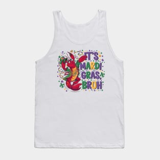 Its Mardi Gras Bruh Crayfish Dab Fat Tuesday Boys Girls Kids Tank Top
